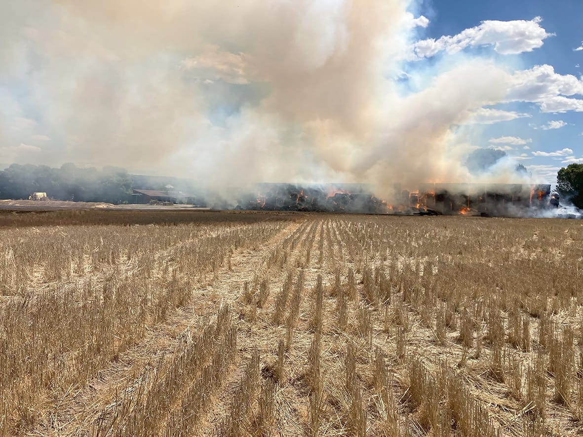 Farmers Urged to Monitor Damp Haystacks for Fire Risks