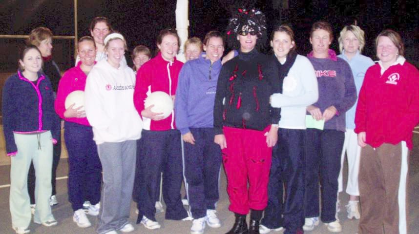 Guest motivators providing pre-finals inspiration for Charlton’s netballers.