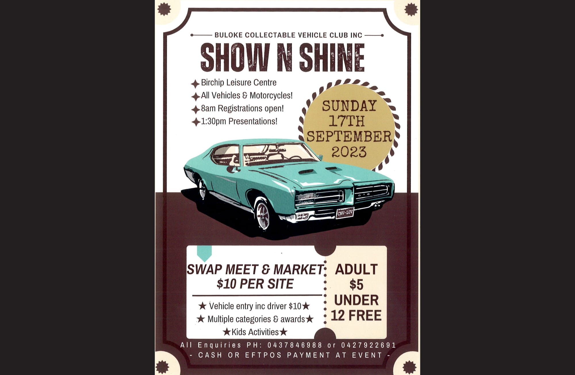 Be at Birchip for “Show ’n’ Shine”
