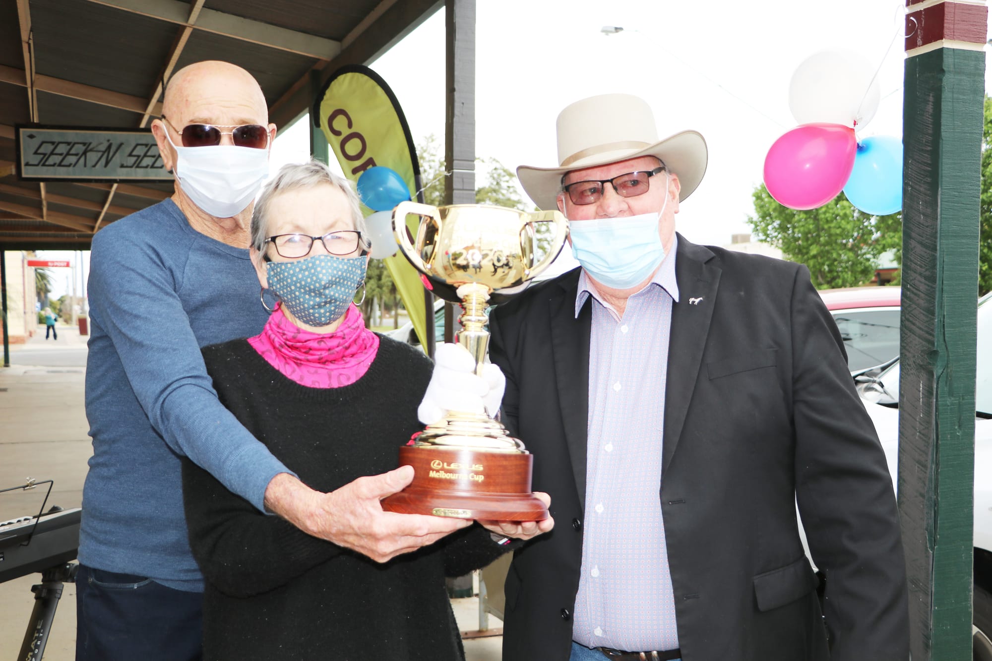 Rod and Joan Glen and Jack Coffey.