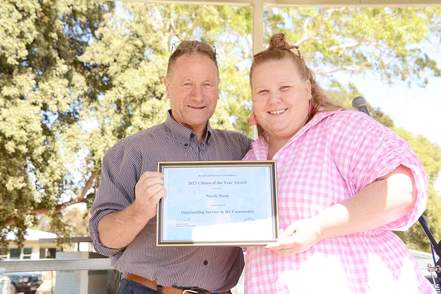 Donald’s Australia Day Award Winners: P. & A. Society Ladies Steal the Show