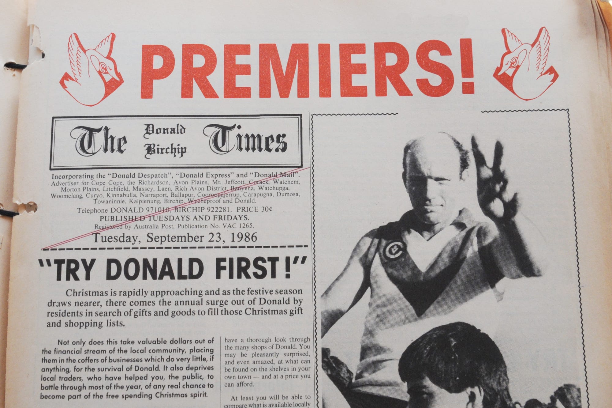 Swans and Panthers Unite . . . Birchip-Watchem, a Perfect Partnership