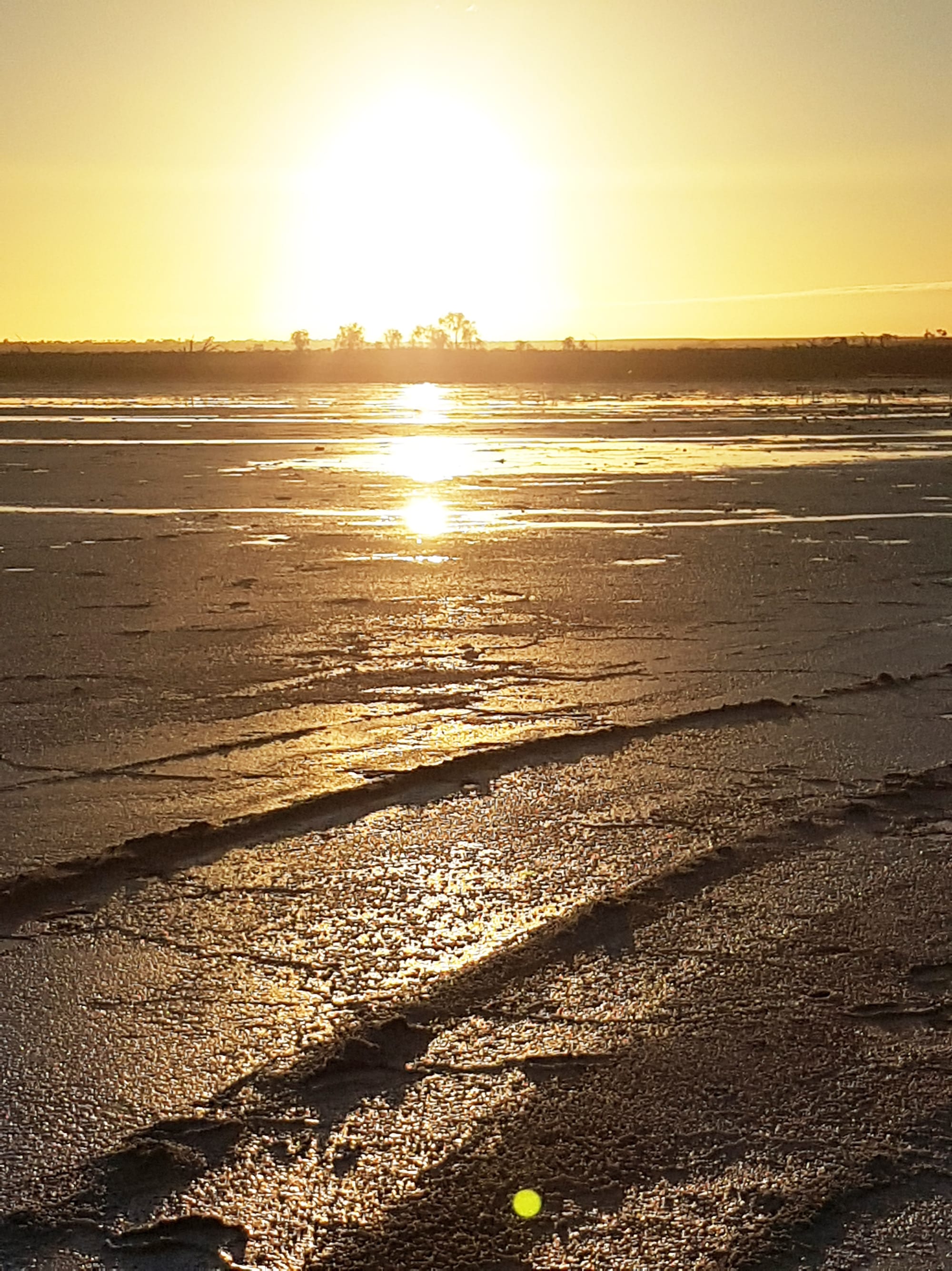 Dawn at Lake Tyrrell, after more rain, the lake surface becomes more reflective for those interested in taking the photographic opportunities the lake has to offer.