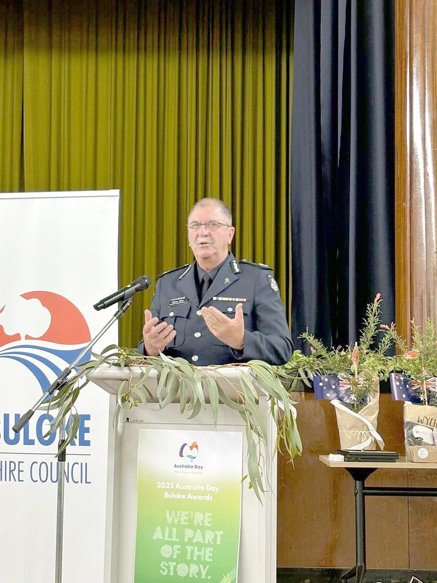 Guest speaker, assistant Commissioner Victoria Police, Glenn Weir.