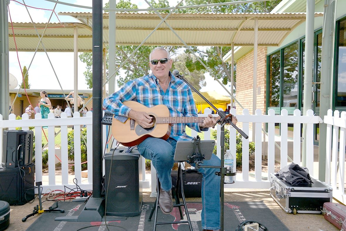 Darren Wardle set the trackside mood with easy listening hits to sing and dance along with.