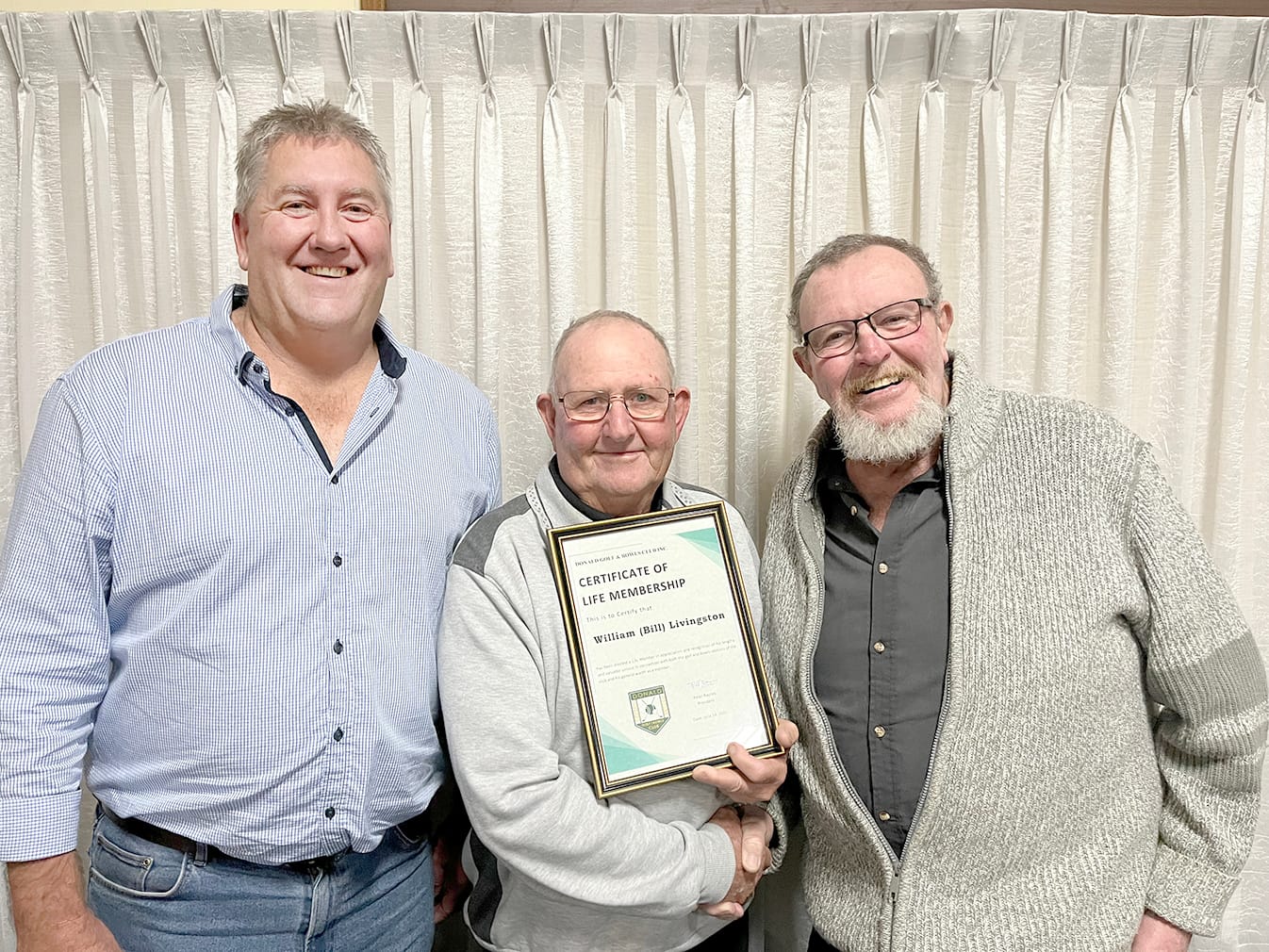 Honour for Bill Livingston