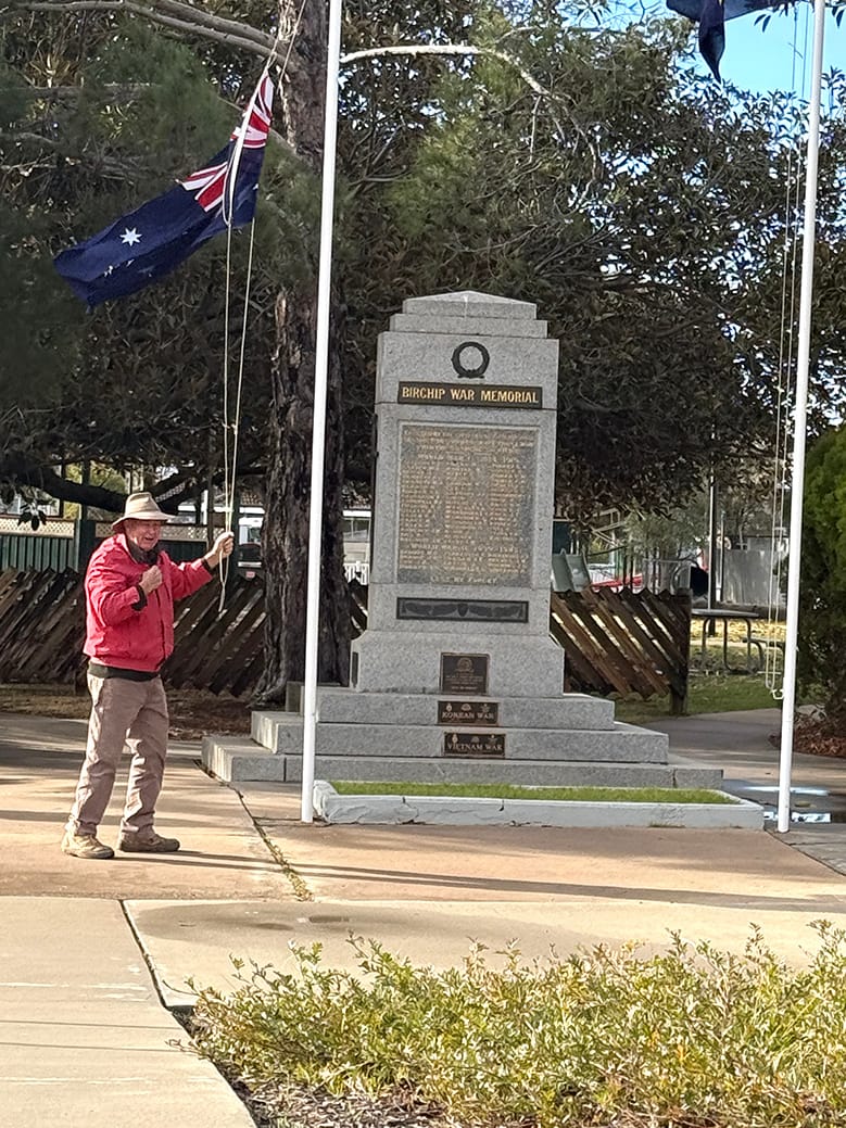 Korean War Anniversary: Flags Raised at Birchip Cenotaph