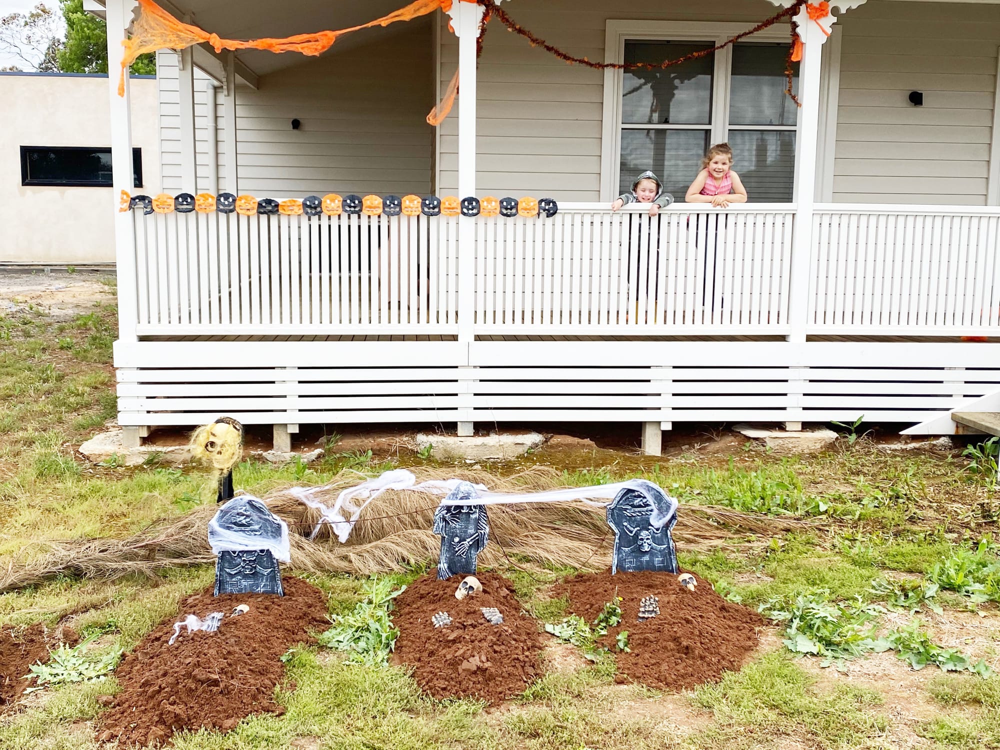 Jock and Ari Richmond, and the family’s graveyard theme.
