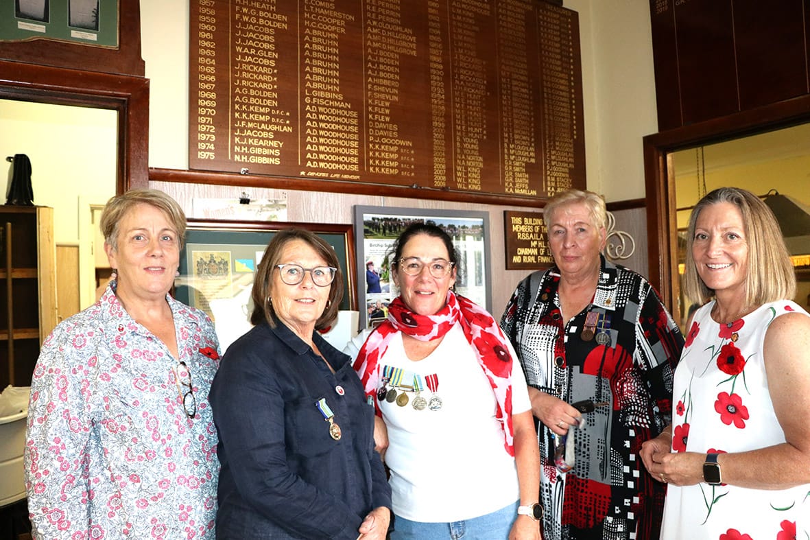 Left to right: Ronda Bell, Debbie Mcloughlan, Noeline Hogan, Lyn Blair, Kylie Walsh.