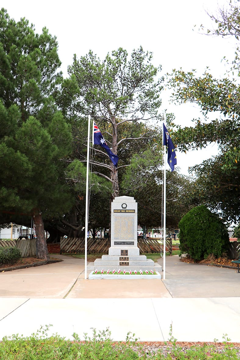 The lonely cenotaph.