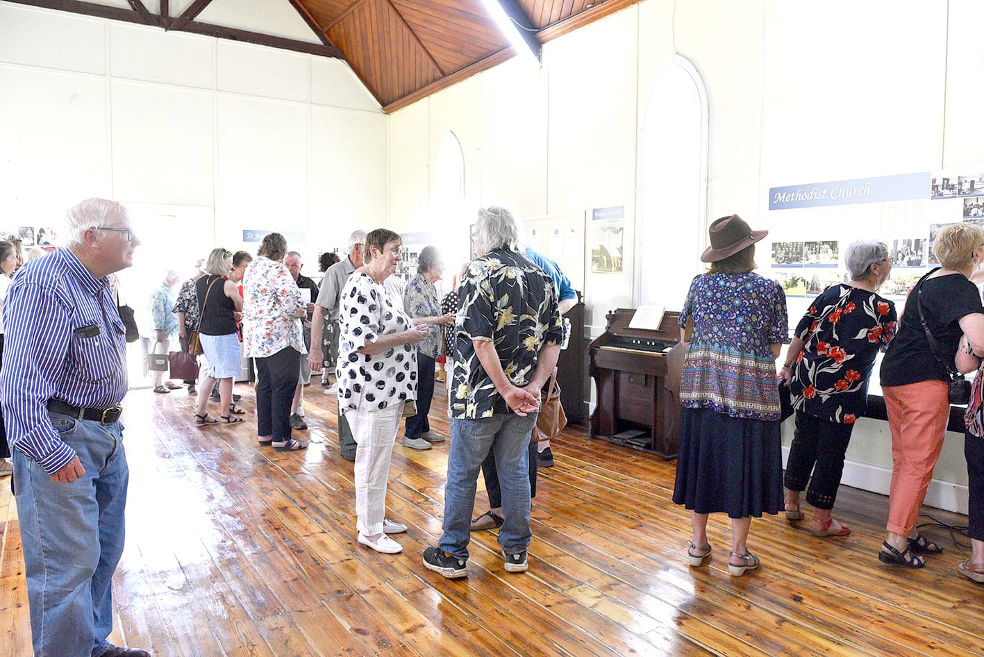 The large crowd had the opportunity to view the newly a curated display “Keeping the Faith”, which explores the history, impact and roles which Churches played in shaping small rural communities such as Charlton.