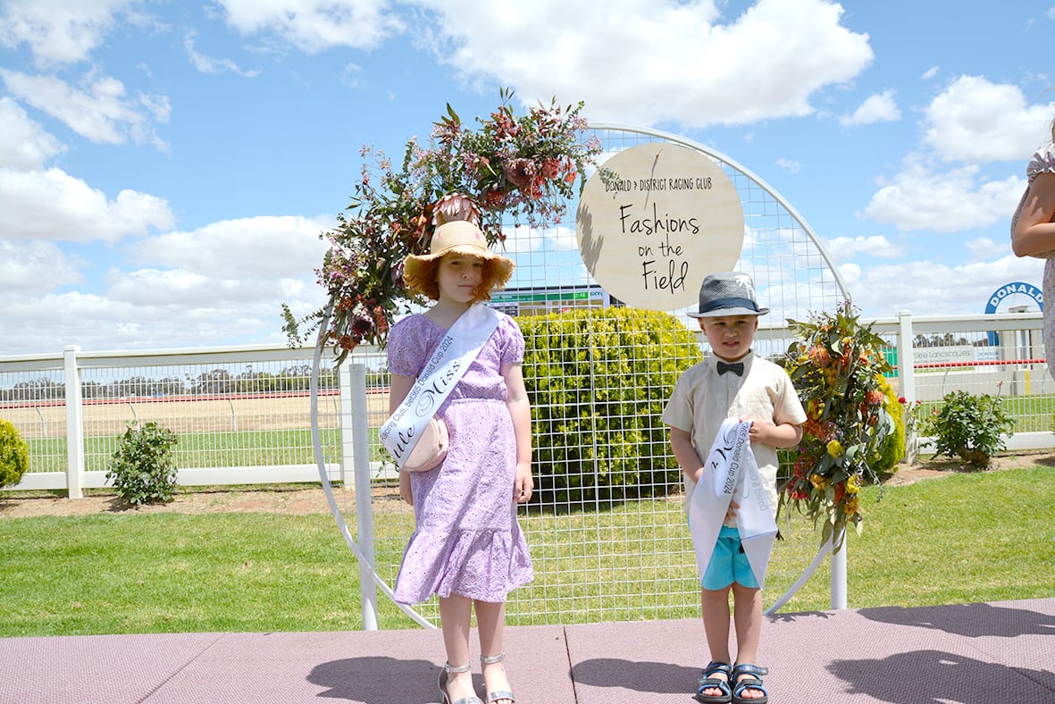 Little Miss and Mister: Sansa Ruthen (Ballan) and John Staples (Donald).
