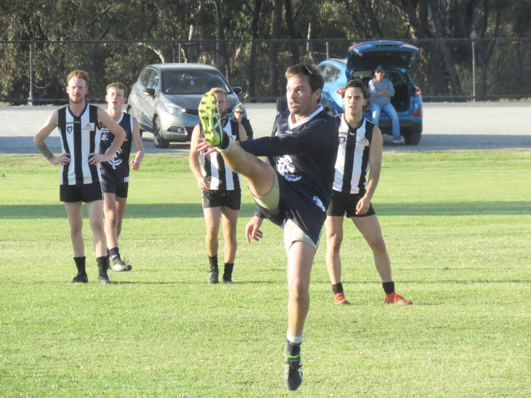 Magpies Swoop on Navy Parade