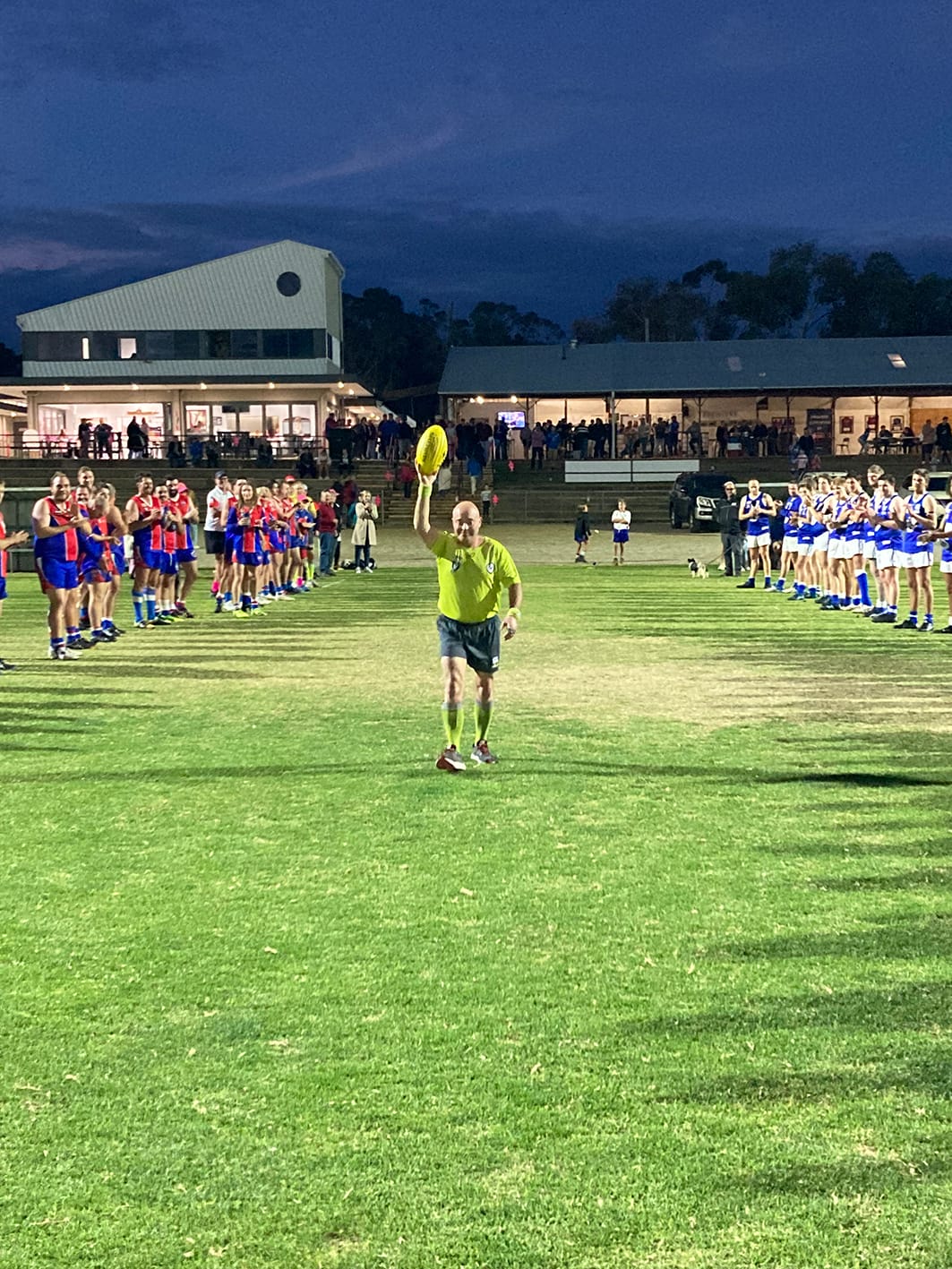 Royal Blues Win Under Lights