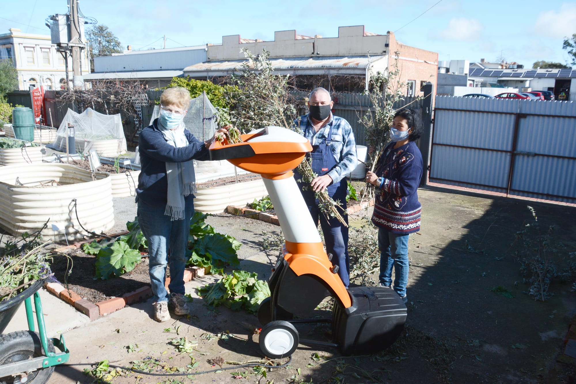 Mulching at the Red Gate