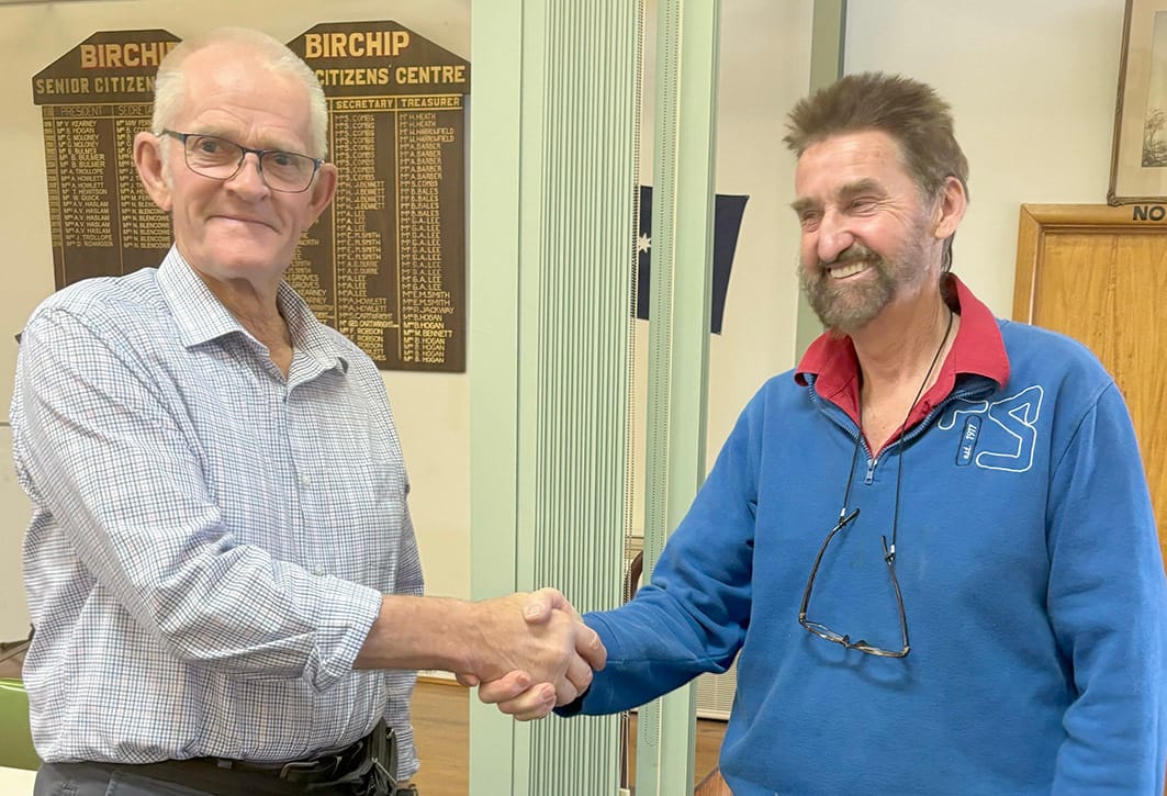 At Birchip Probians’ October Meeting . . . James Relives Variety Bash