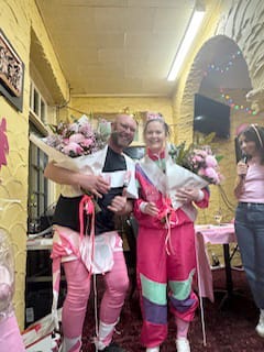 The King and Queen of Pink, Warren Foster and Abby Mulquiny, were crowned and presented with bouquets during the evening’s festivities. 