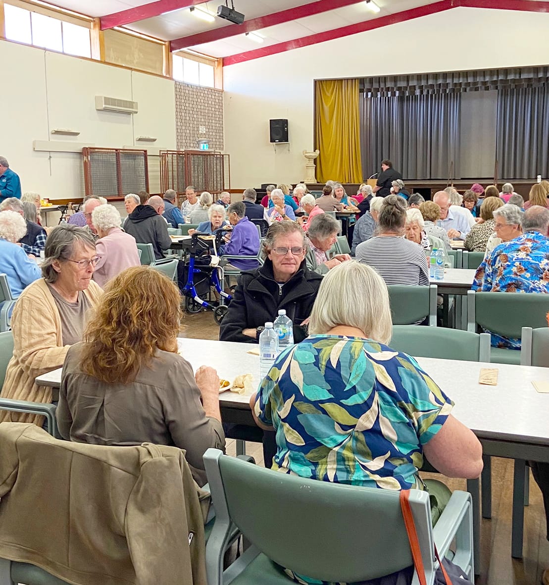 Lunch at the Charlton Hall gave patrons a break between movies and provided an opportunity to mingle.