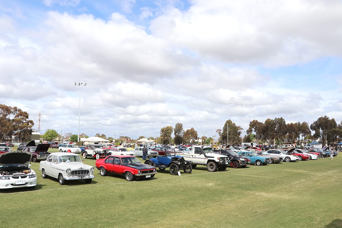 A selection of the remarkable vehicles on display at Birchip’s Show ’n’ Shine.