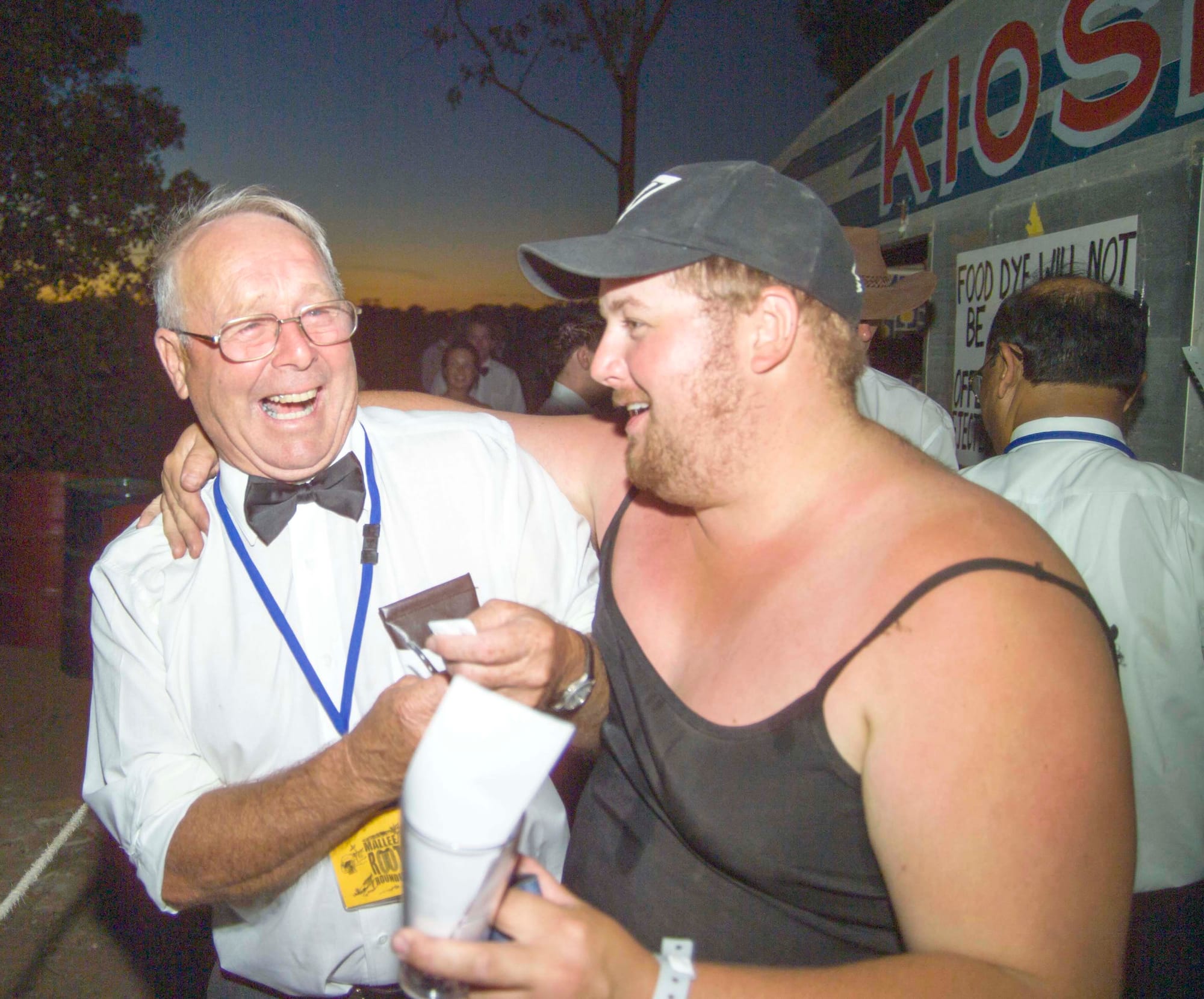 Keith on the gate at B. and S. Ball.