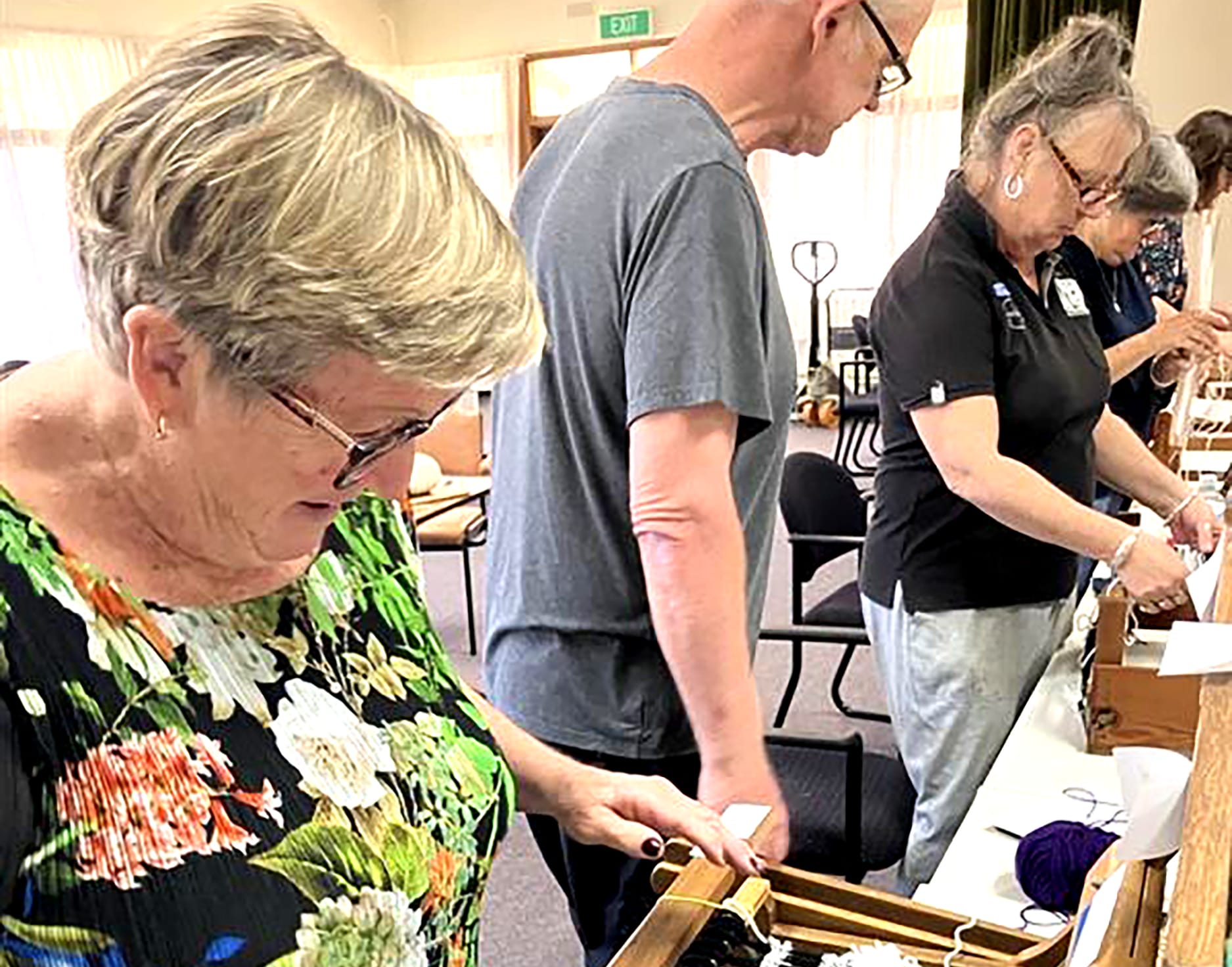 Weaving with Wooden Looms