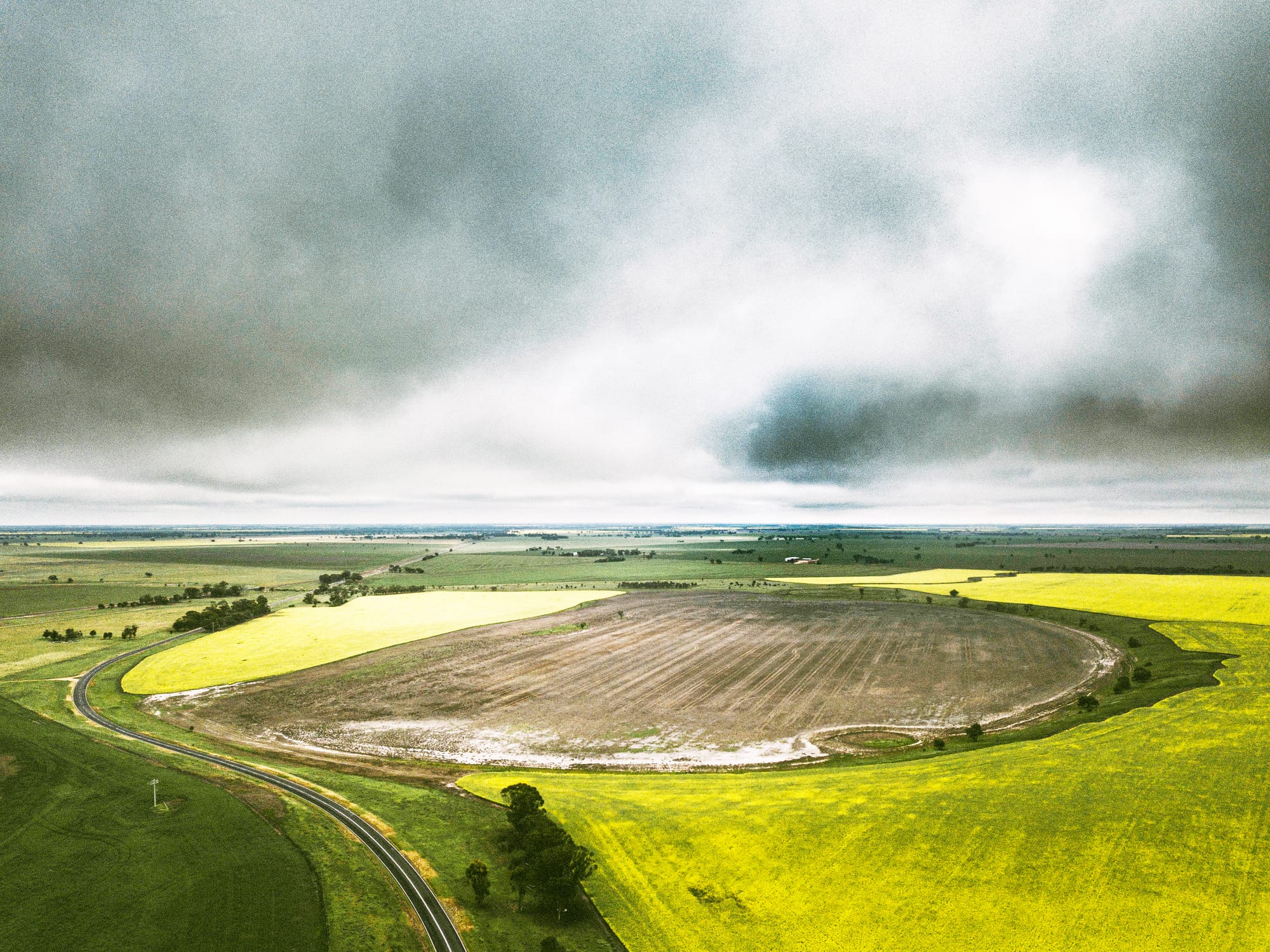 Making use of a drone, Brenden has been able to capture some breathtakingly beautiful landscape images, showing clearly that this region is no stranger to isolation.