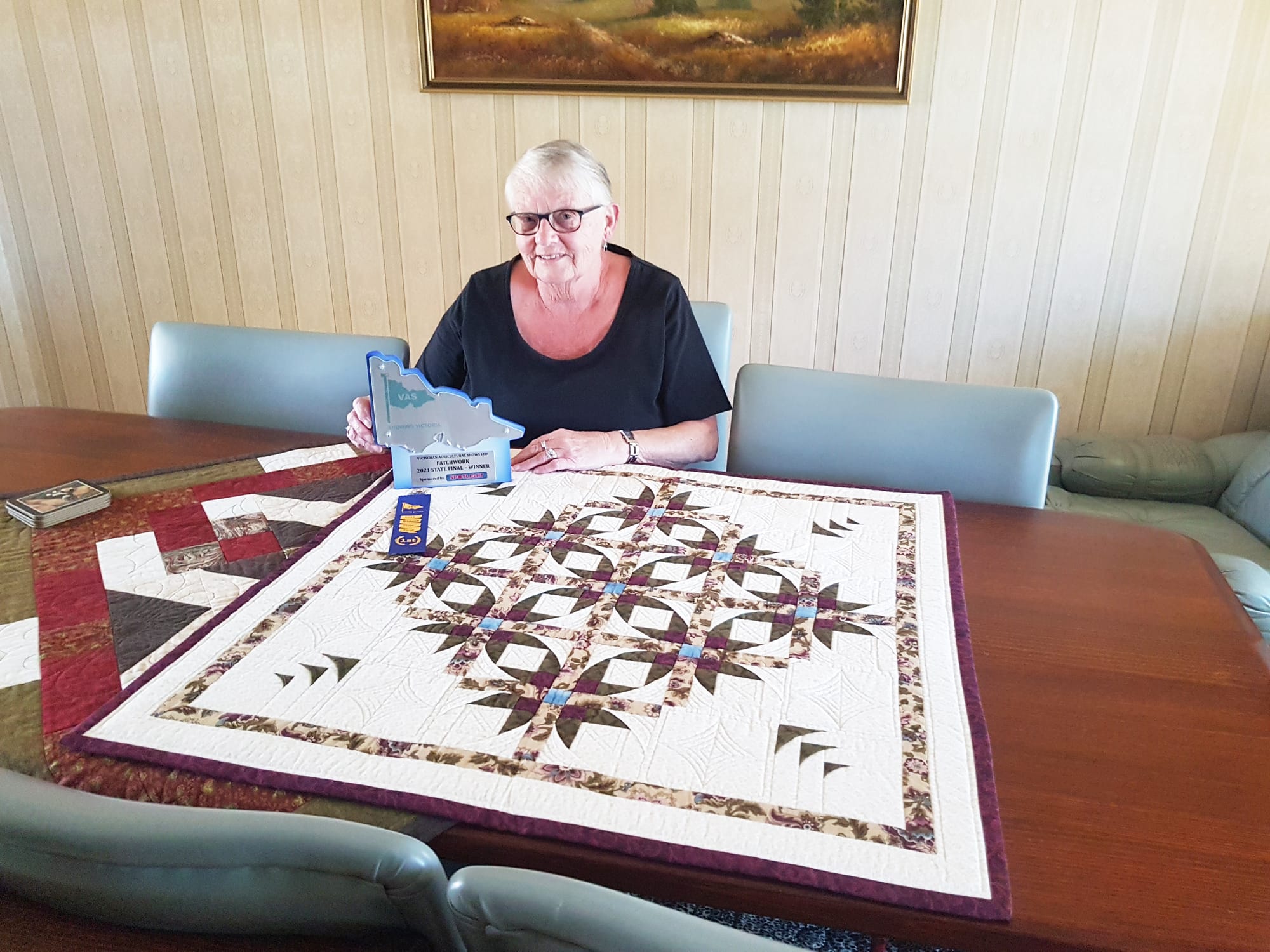 Marie’s Winning Patchwork Prize