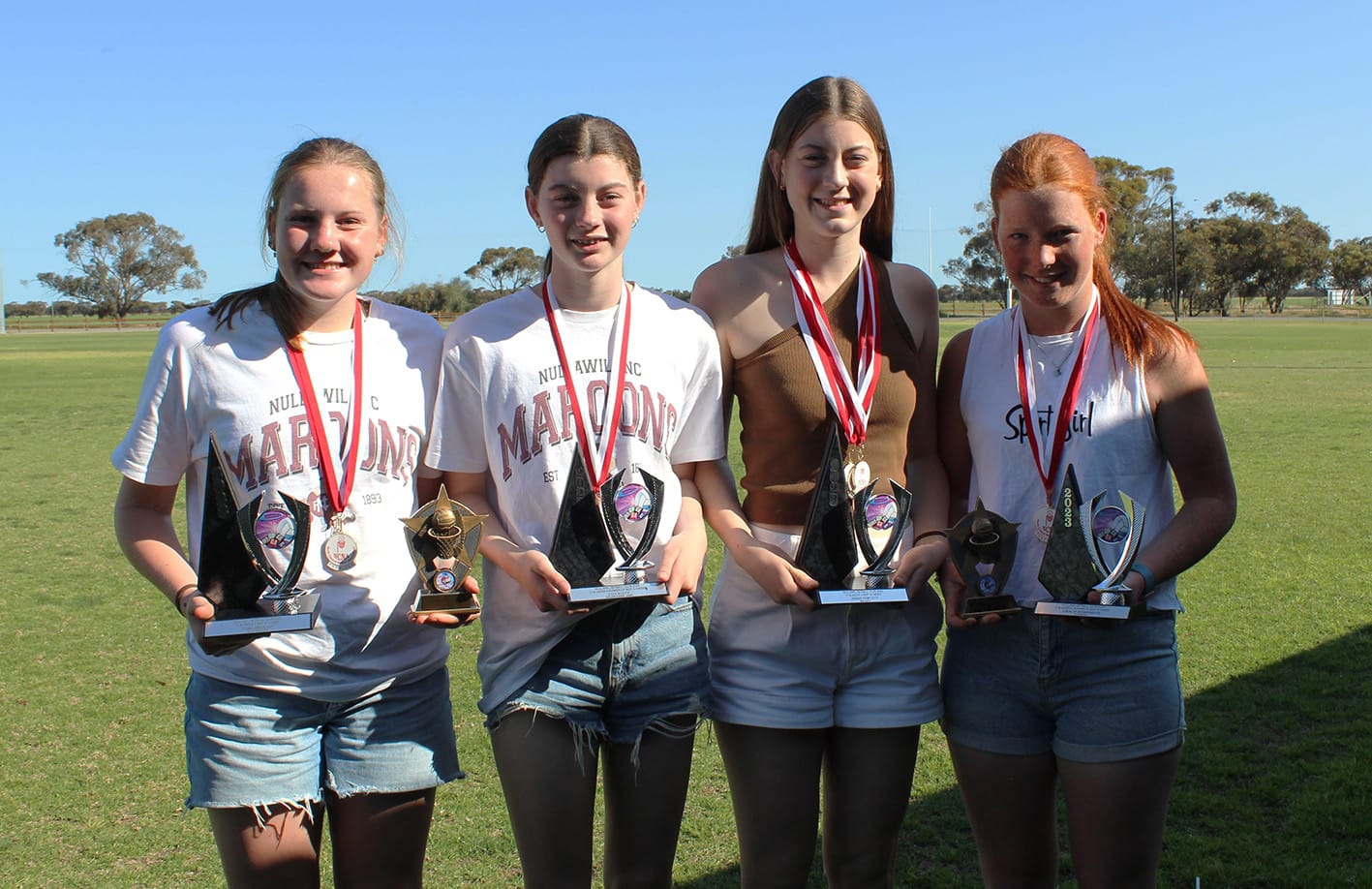 Four Premierships in First Year with North-Central:Nullawil Netballers’ Sensational Season