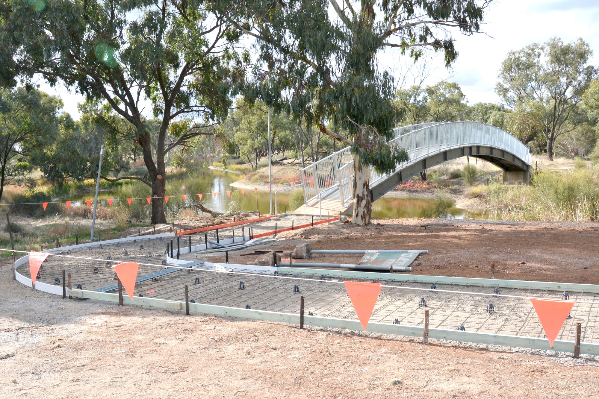 Pavement Poured for Pedestrians’ Pathway: Scilley’s Island Opens Up