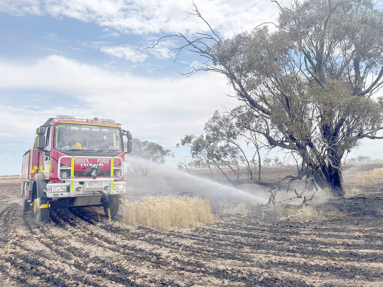 Brigades Battle Burning Bushland