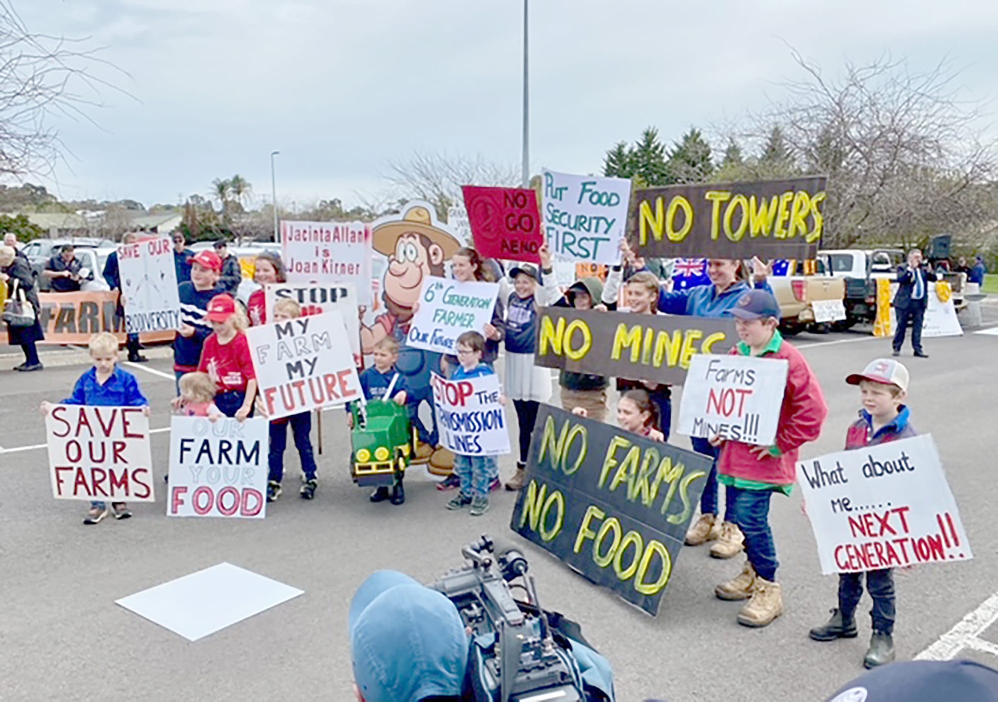 Some of the younger generation present who are affected by these issues. (Photo by Susie Burke).