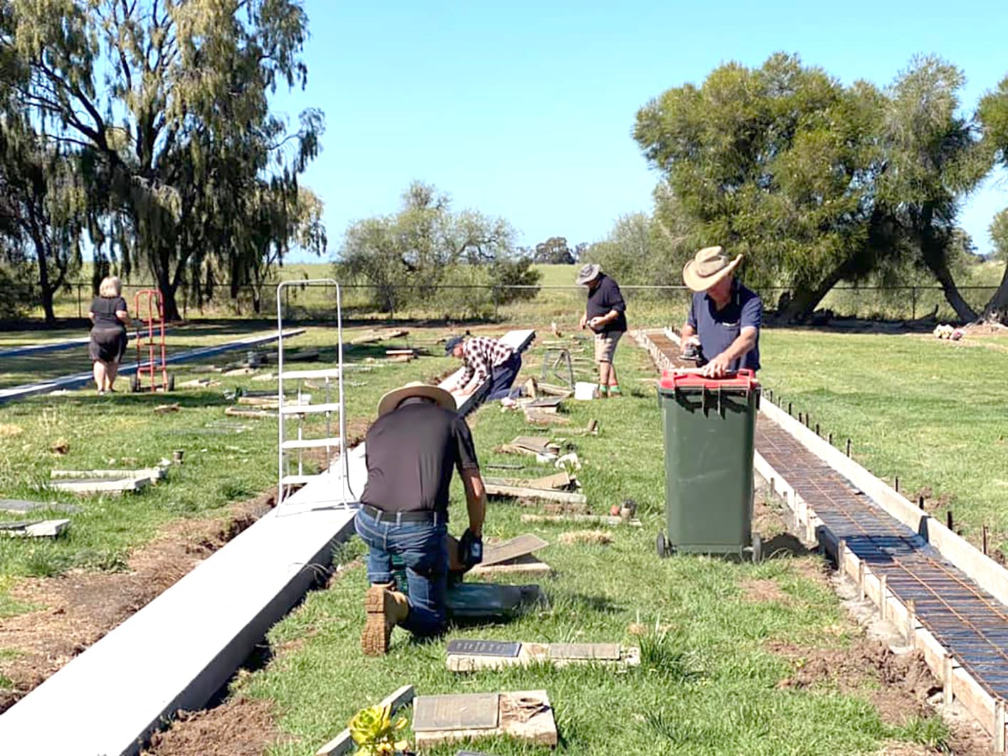 Upgrade Continues at Birchip Cemetery