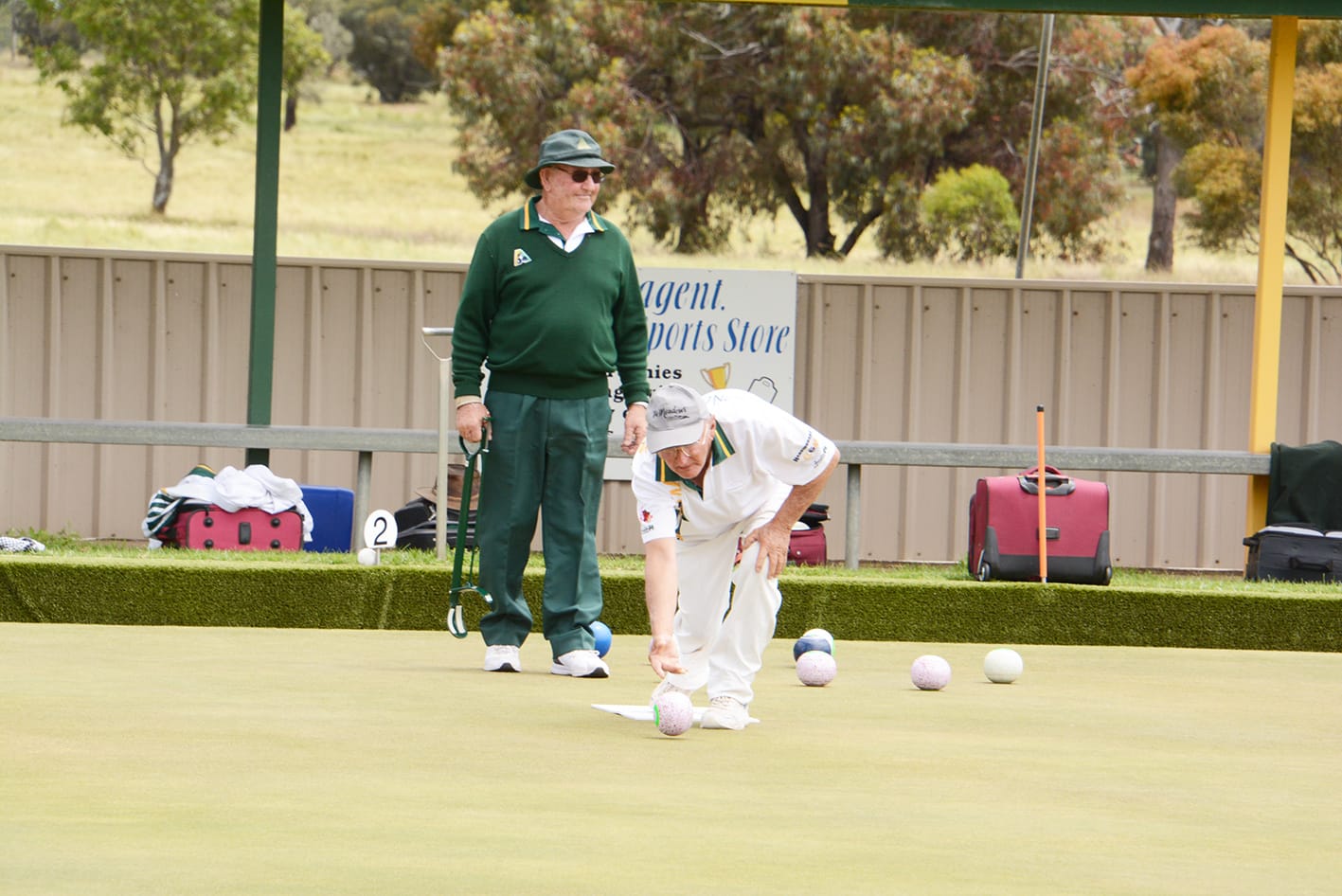 Golf Bowlers Beat the Downpour