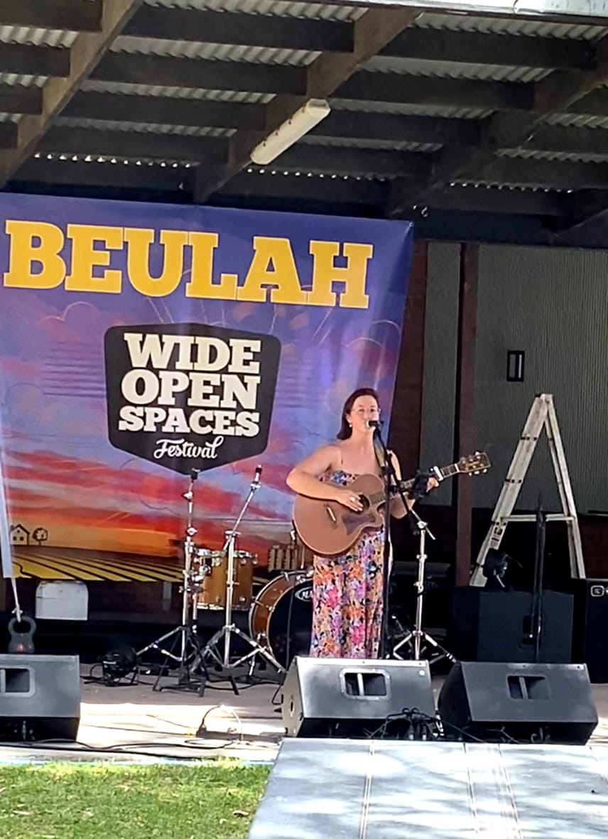 Musician Brylie Chivel performing at Wide Open Spaces festival in 2024.