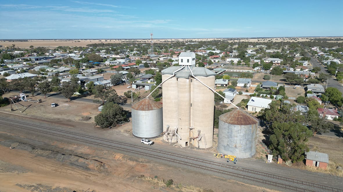 Birchip’s Silo Art Begins