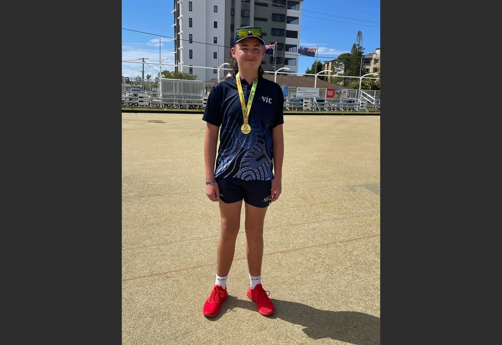 Hunter Strikes Lawn Bowls Gold post image