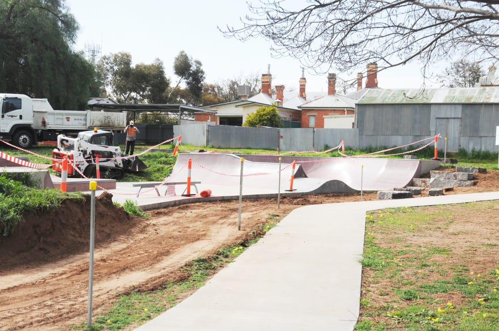 Donald Skate Park Landscaping Begins post image