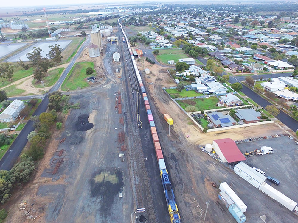 Giant Train Snakes Through Donald post image