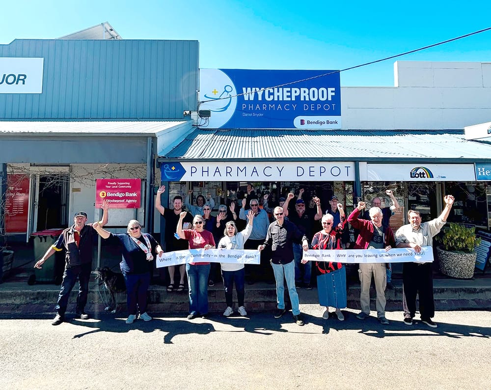 A small community with a big voice calls for rethink on Bendigo Bank agency closure: Wycheproof Asks, “Why?” post image
