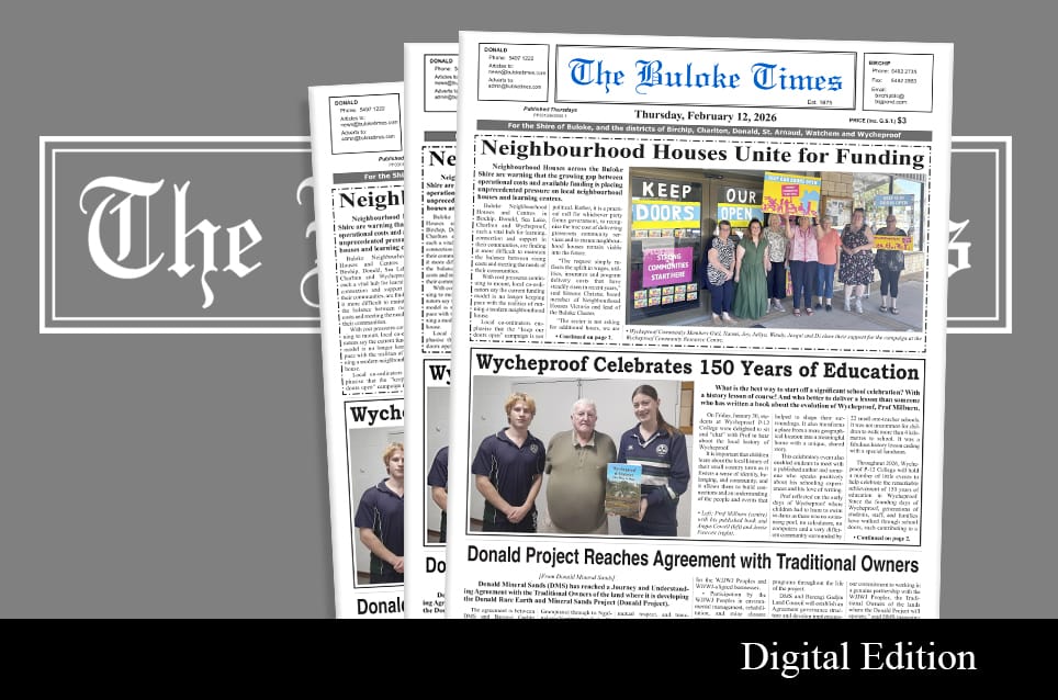 Buloke Times | Thursday, February 12, 2026 post image